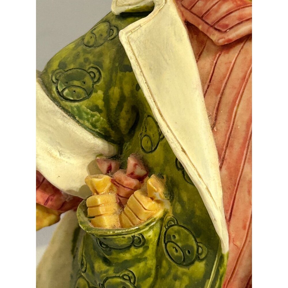 Vintage 1994 Teddy & Me Christmas Figurine Nighttime Bear Pajamas Candle & Candy - Picture 12 of 12